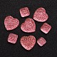 Hot Pink Resin Rhinestone Cabochons CRES-X0002-2