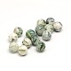 Natural Tree Agate Round Ball Beads G-A127-6mm-02-1