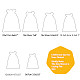 Benecreat 25 шт. мешковины из мешковины с шнурком подарочные пакеты сумка для ювелирных изделий для свадебной вечеринки и поделок - 5.5 x 3.9 дюйма ABAG-BC0001-05B-14x10-5