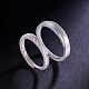 Shegrace anelli per coppia in argento sterling satinato regolabili 925 JR245A-2
