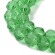 Chapelets de perles en verre transparent électrolytique EGLA-I018-FA05-3