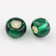 Dark Green 11/0 Grade A Round Transparent Glass Seed Beads X-SEED-Q007-F53-2