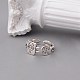 925 Thai Sterling Silver Adjustable Cuff Rings RJEW-BB51234-A-2