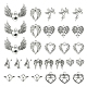 50pcs 10 pendentifs en alliage de style tibétain FIND-YW0003-03-1