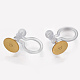 Stainless Steel Clip-on Earring Components STAS-WH0012-01G-2