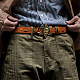 2 hebilla de cinturón de sheriff occidental de aleación de estilo vintage de 2 colores para hombres AJEW-FG0003-11-6