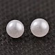 Perles rondes en imitation de plastique ABS sans trou MACR-F033-3mm-24-2
