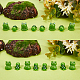 NBEADS 20 Pcs Resin Mini Frogs & Tortoise Miniature Figurines DJEW-NB0001-05-4