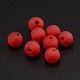Round Handmade Frosted Lampwork Beads LAMP-J-001Y-5-1