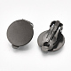 Electroforesis 304 acero inoxidable clip-en los fornituras del pendiente STAS-T045-33D-2