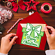 Globleland 5 juego de troqueles de corte de caja navideña y texto para álbum de recortes diy DIY-WH0309-1215-5