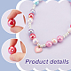 Pandahall elite 70pcs 7 styles placage uv perles acryliques opaques MACR-PH0001-63-4