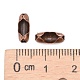 アイアン製ボールチェーンコネクター  赤銅鉱  10x4x4mm  3.2mmボールチェーンに適合 IFIN-E683Y-R-3