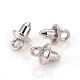 Pendenti a perno in metallo con coppette di perle e coppe in lega PALLOY-F223-02P-2