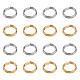 Unicraftale 200pcs portachiavi divisi portachiavi in acciaio inossidabile 5mm dorato e acciaio inossidabile colore metallo diviso portachiavi portachiavi anelli per artigianato casa chiavi auto organizzazione STAS-UN0006-03-1
