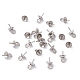 304 tasse en acier inoxydable perle peg bails pin pendentifs STAS-E030-4-2