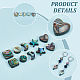 Nbeads 10Pcs 5 Styles Natural Abalone Shell/Paua Shell Beads Sets SSHEL-NB0001-43-4