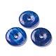 Donut/Pi Disc Natural Lapis Lazuli Pendants G-F270-08-1