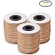 JEWELEADER 3 Rolls 980 Feet Natural Jute Twine 2 Ply Arts and Crafts Cord 1mm Hemp Packing String Rope for Wedding Invitations Christmas Bottle Decoration Gardening Bundling Applications Burly Wood OCOR-PH0001-04-2
