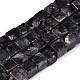 Натуральные нити бус из ларвикита G-T139-8x8-25A-4