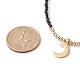 Conjunto de collares con colgante de estrella y luna para mujeres adolescentes NJEW-JN03738-01-6