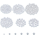 Chgcraft 340 pièce de 6 tailles de perles acryliques blanches MACR-CA0001-36-1
