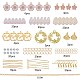 Sunnyclue 189 pièces bricolage boucles d'oreilles sur le thème sakura kits de fabrication DIY-SC0015-95-2