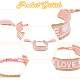 Fibloom 5pcs 5 couleurs ensemble de bracelets de cordon tressé en nylon réglable BJEW-FI0001-12-3