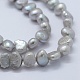Fili di perle di perle d'acqua dolce coltivate naturali PEAR-K004-13E-3