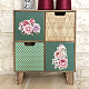 Blumen-PVC-wasserdichte dekorative Aufkleber DIY-WH0404-013-7
