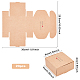折りたたみクリエイティブクラフト紙箱  ウェディング記念品ボックス  賛成ボックス  紙ギフトボックス  正方形  バリーウッド  9x9x4cm CON-WH0077-14A-2