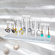 5 T-Bar Transparent Acrylic Earring Display Stand EDIS-WH0016-023-7