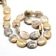 Oval Natural Carzy Agate Beads Strands G-P063-120-2