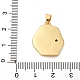 Латунные микро проложить кубического циркония подвески KK-D390-16G-03-3