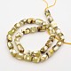 Faceted Barrel Natural Fire Crackle Agate Beads Strands G-E302-004-2