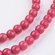 Chapelets de perles en turquoise synthétique G-F552-02-3