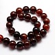 Dyed Natural Agate Round Beads Strands G-E321B-12mm-02-2