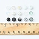 375 Uds. 15 estilos imitación jade y perla y cuentas de vidrio pintadas para hornear GLAA-FS0001-34-5