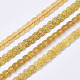 Accesorios del ornamento hebras de perlas paillette plástico PVC-T006-02J-3
