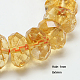 Chapelets de perles de citrine naturelle G-G255-8x5mm-13-1
