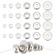 arricraft 180 Pcs 6 Styles Metal Disc and Rondelle Spacer Bead STAS-AR0001-67-1