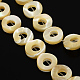 Ring Natural White Shell Beads Strands BSHE-Q025-10-1