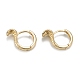 Snake Sparkling Cubic Zirconia Hoop Earrings for Girl Women EJEW-H126-10G-2
