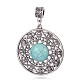 Gros pendentifs en turquoise synthétique PALLOY-G124-01AS-1