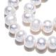 Brins de perles de culture d'eau douce naturelles PEAR-N013-07J-5