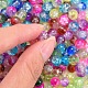 600 pièces 10 couleurs de cuisson des brins de perles de verre craquelé peintes CCG-SZ0001-05-5
