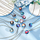 Anattasoul collana della sfera dell'universo di vetro di stili 12pcs 12 NJEW-AN0001-47-5