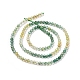 Perles synthétiques de quartz jaune vert G-C009-A11-3