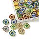 60 pièces 6 couleurs strass boutons RB-YW0001-08-2