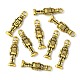 チベットのスタイル合金の兵士のペンダント  カドミウムフリー＆ニッケルフリー＆鉛フリー  アンティーク黄金  27x7x3mm  穴：3mm TIBEP-GC160-AG-NR-3